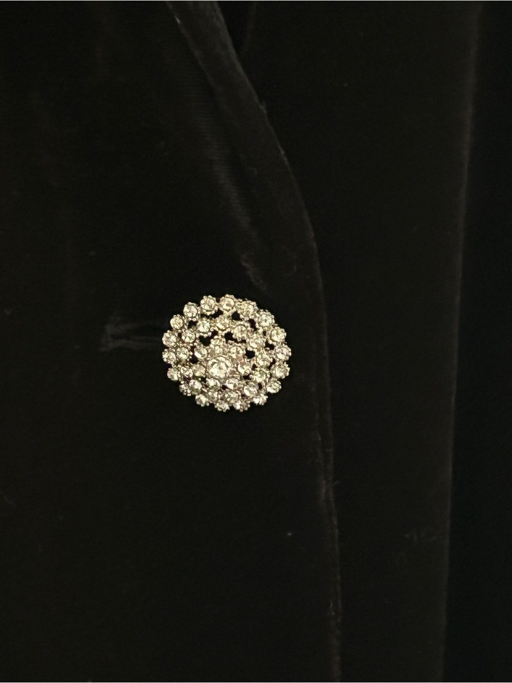Tahari Black Velvet Blazer Jacket Size XL Holiday Party Quiet Luxury Old Money - Picture 4 of 7